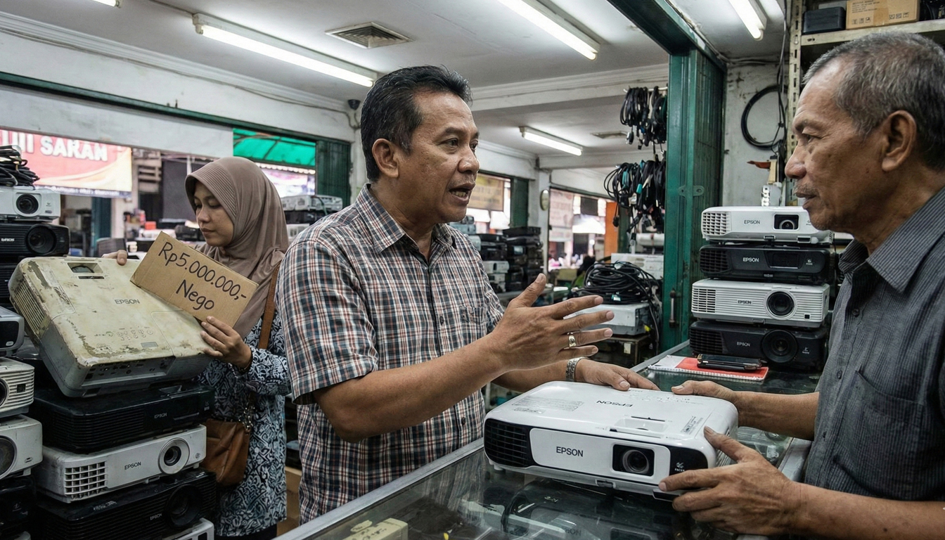 Harga Proyektor Bekas Murah Sangat Bervariasi Tergantung Kondisi dan Spesifikasinya